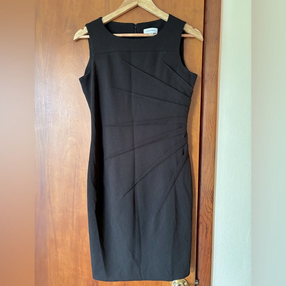 Calvin Klein Black Sheath Dress, SZ 8P